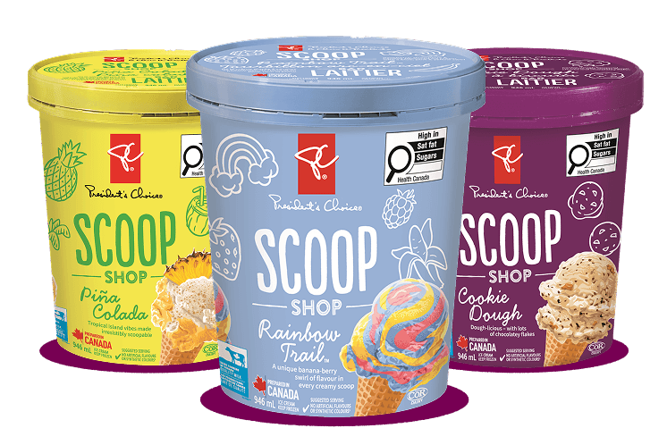 tubs of PC® ice cream